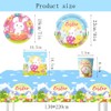 51PCS Easter Tableware Set Theme Decoration,Easter Party Tableware Set, Easter