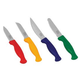 Chicago Cutlery 4-Piece Colored Paring Knife Set