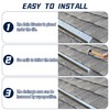 2PCS Rain Diverter 3.28FT Roof Rain Diverter For Shingles Roofing