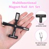 5pcs Cat Beautiful Eye Magnet for Nails,Multifunctional Nail Art Tools
