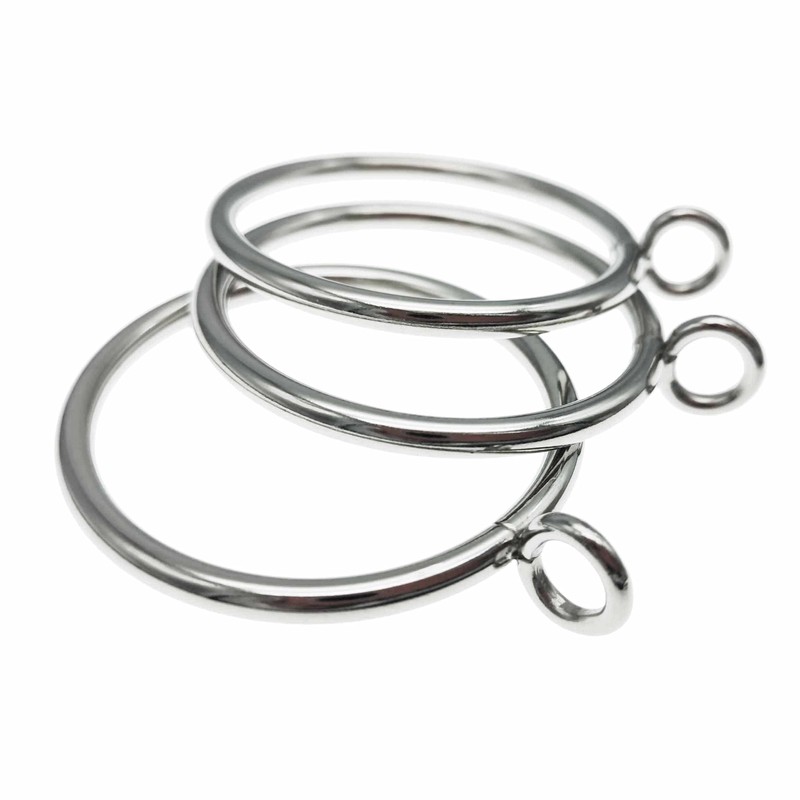 20PCS 55MM Silver Metal Curtain Ring with Eyelet and 20pcs