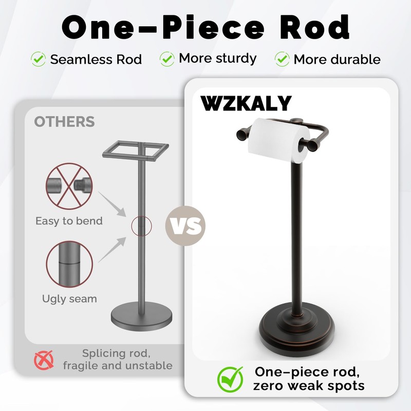 Toilet Paper Holder Stand, Oil Rubbed Bronze Toilet Paper Holder