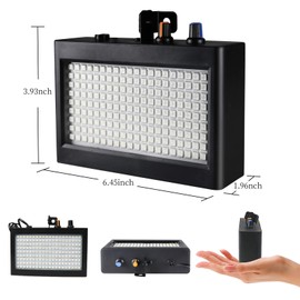EcoStrobe Stage Strobe Light, Super Bright Flash Stage Lighting, Sound Activated and Speed Control RGB Strobe Light, Flash Party Lighting for Wedding, Xmas, Birthday, Club, DJ (180 LED)