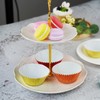 LYSAIMG 100Pcs Gold Foil Cupcake Liners, Heatproof Cup Liners for