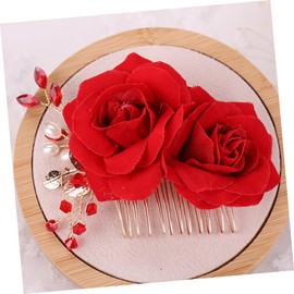 Baluue Elegant Floral Hairpin Inserted Comb Fashionable Hair Combs Set for Wedding Party Valentine's Day