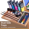Somime Large Horizontal Wooden H-Frame Studio Easel with Storage Drawer