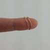 5/8 Inch Thin Small Solid 14k Yellow Gold Sleeper Hoop