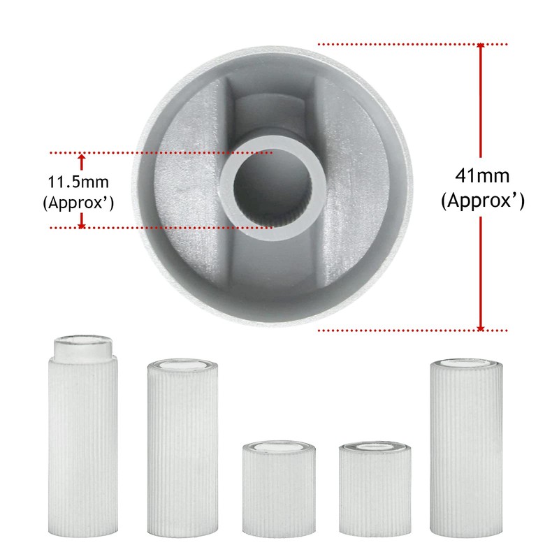Spares2go Universal Oven Cooker Hob Control Knob Switch (Pack of