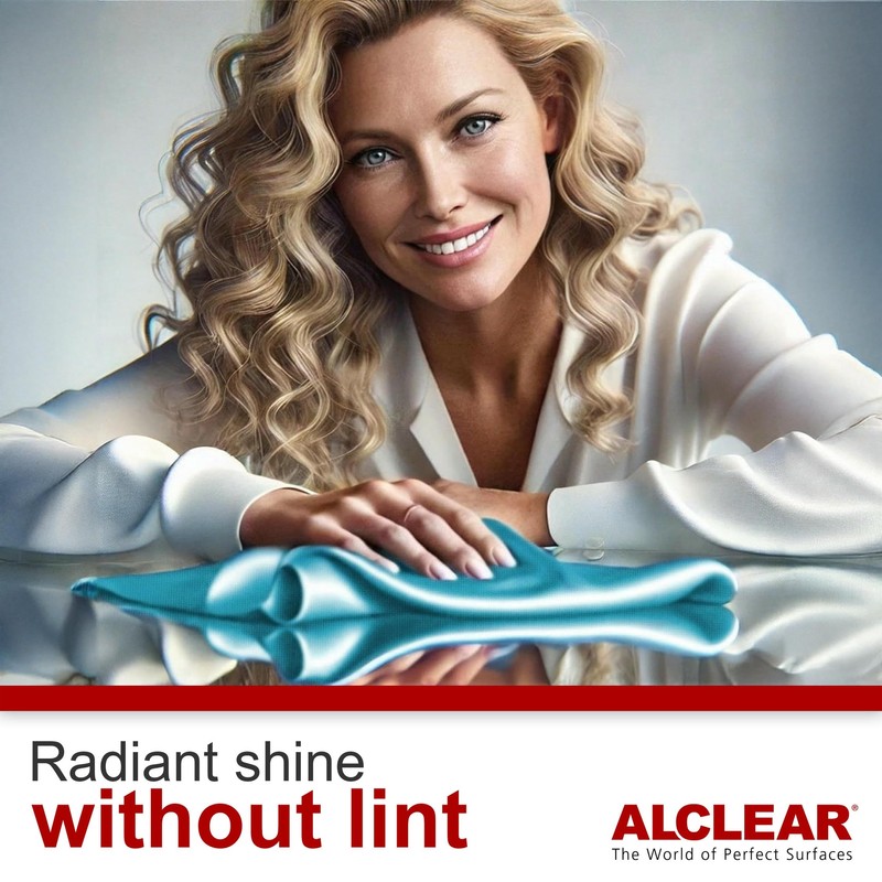 ALCLEAR 820051UM Ultra-Microfibre Cloth, Glass Polisher, 70 x 50 cm,
