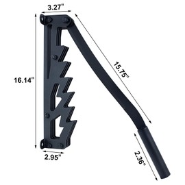 Meyoppm 2025 New Wall Mounted Kindling Splitter, Metal Manual Fire Wood Kindling Splitter with Extended Handle, Portable Log Splitter for Indoor and Outdor Use