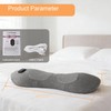 3-in-1 Lumbar Massager with Heating/Vibration/Adjustable Traction Memory foam lumbar pillow