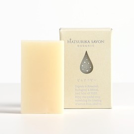 MATSURIKA Pizzori Cacabon Pure Baby Soap, 2.6 oz (75 g), Okayama, Additive-free, Solid, Cleansing, Whole Body, Sensitive Skin, Dry Skin, Normal Skin, Organic, Cold Process, Handmade Unscented Soap