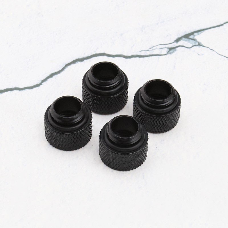 YINETTECH 4pcs G1/4 10mm Brass Water Cooling Extension Adapter with