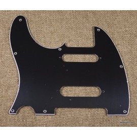 3 Ply Left-Handed Guitar Pickguard For Fender Nashville Telecaster Tele -BLACK (C21)