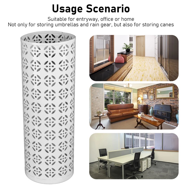 Umbrella Holder Round Rust Proof Stylish Hollow Copper Pattern Metal