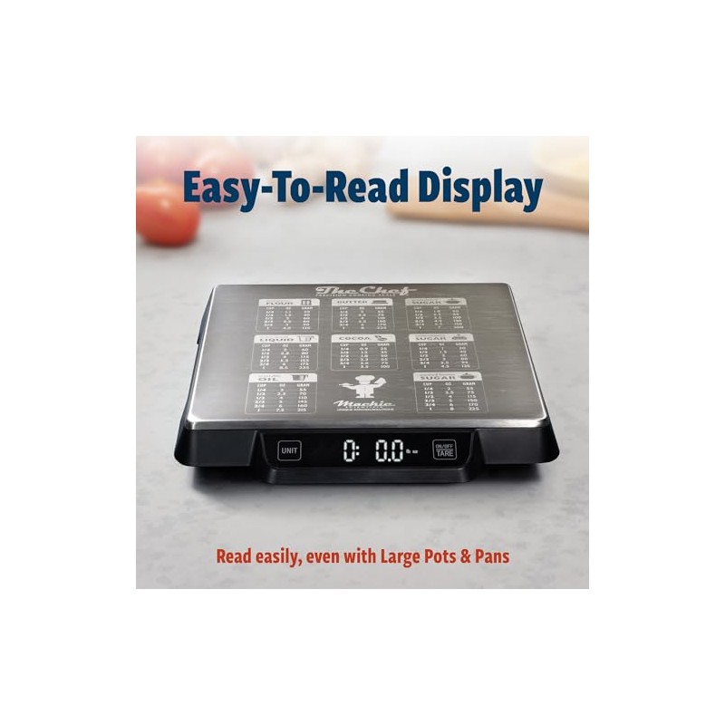 Heavy Duty Digital Kitchen/Food Scale – 33lb Capacity, 1g Accuracy,