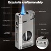 USEWIRE Cigar Lighter and Cigar Holder Set, Refillable Butane Cigar