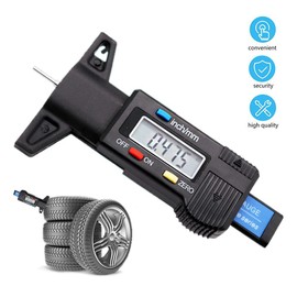 Ziyan Tyre Gauge Digital Tyre Tread Depth Gauge Running Surface Tyre Profile Gauge