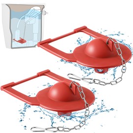 Saillong 2 Pcs Toilet Flapper Replacement Compatible with Kohler Parts 84995 and 1000490 Toilet Flapper, 2 Inch Rubber Toilet Flapper Replacement with Stainless Chain, Water Conserving