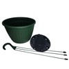 Landmark 10" Imperial Plastic Hanging Basket (Green, 25)
