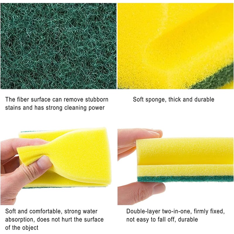 A1SONIC Heavy Duty Scrub Sponge-Dual Sided Dish Washing & Cleaning