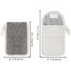 Linkidea 3 Pack Soap Saver Pouch, Flax Exfoliating Soap Bag