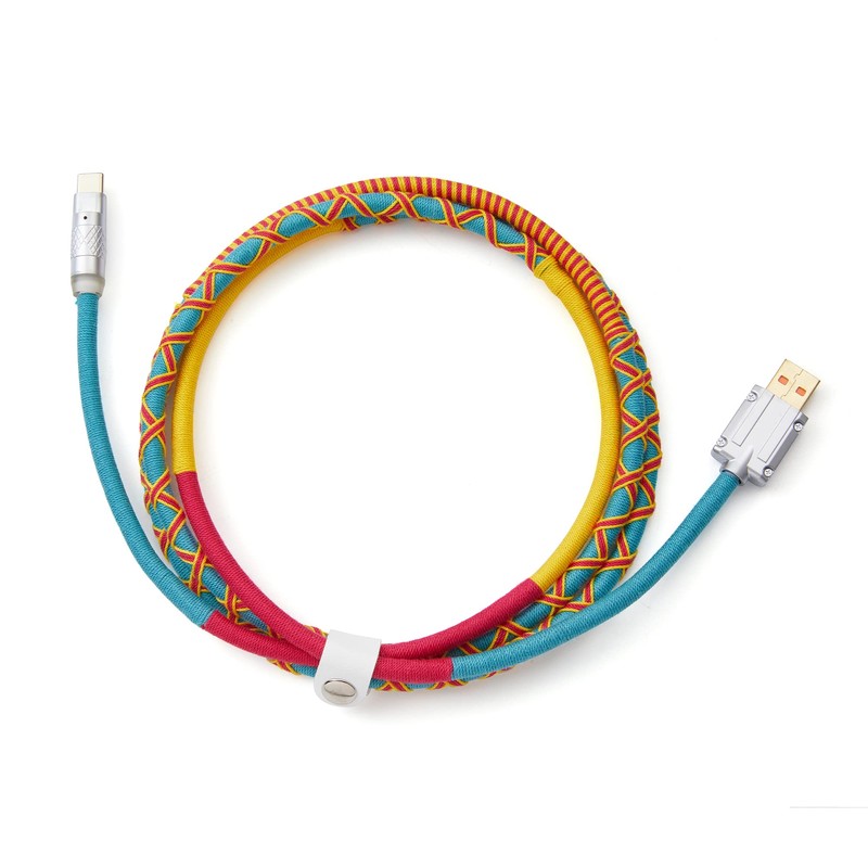 Formulamod USB C Keyboard Cable, 4.92Ft Boho Style Keyboard Cable