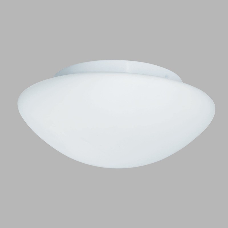 Searchlight 1910-23 Flush 1 Light Bathroom Ceiling Fitting in White