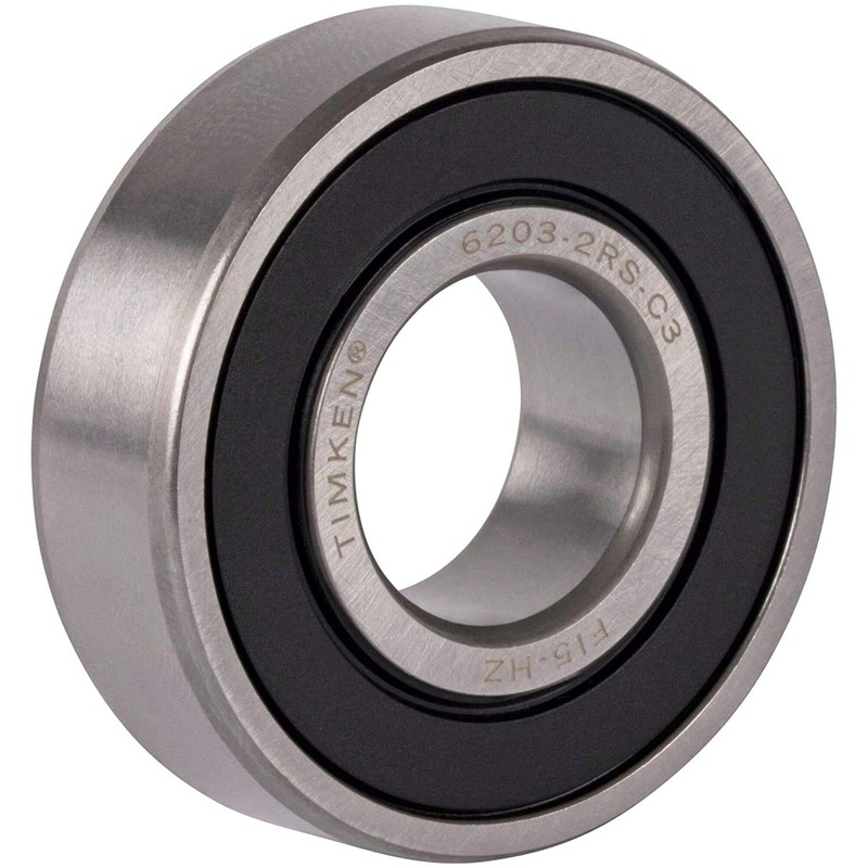 2PACK TIMKEN 6203-2RSC3 17x40x12mm Double Rubber Seal Bearings C3 Clearance