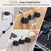 10-Pack 360° Rotatable Magnetic Cord Organizer Clips with Acrylic Adhesive
