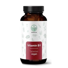 Vitamin B1 (Thiamin) hochdosiert - 180 Tabletten - 200 mg pro Tablette - 6 Monatsvorrat - Vegan - aus Deutschland