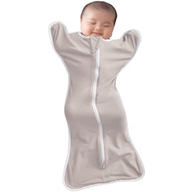 Aikuruc Miraculous Swaddling Cloth, No More Night-Crying, 100% Cotton, Newborn Baby Products, Baby Gift, 6.6 - 13.2 lbs (3 - 6 kg) (S Size, Beige)