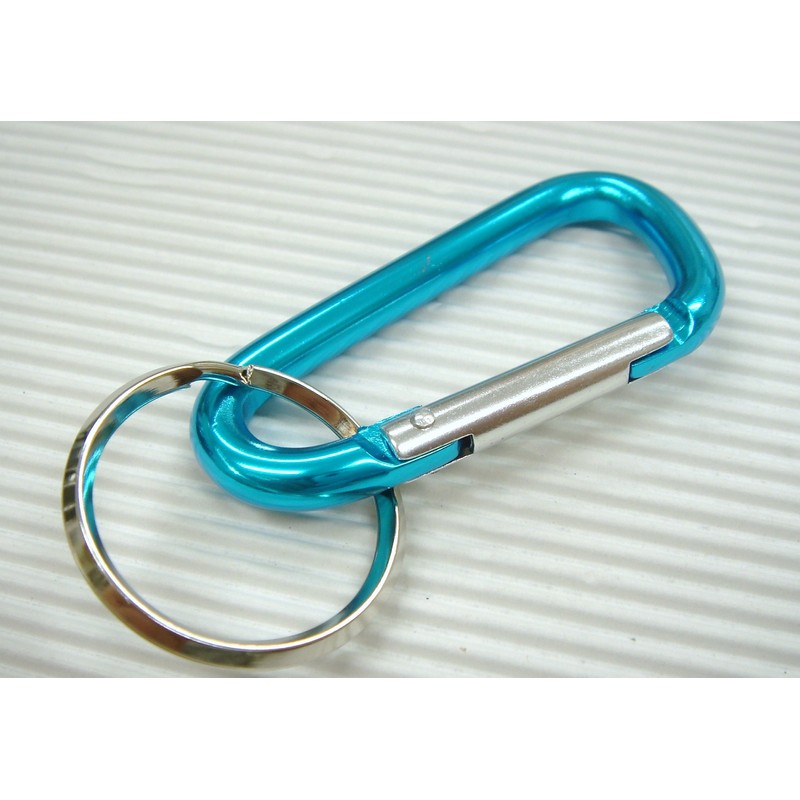 Carabiner Key Holder 60 mm [Blue Pack of 2]