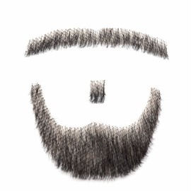 MAYMII 100% Human Hair Fake Men's Man Beard Makeup Mustache Perfect for Costume And Party