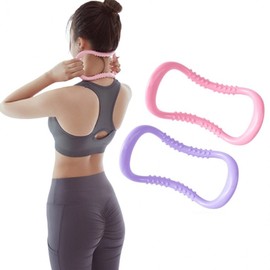Neck, Shoulder & Trapezius Muscle Massage Yoga Ring Acupressure Ring Purple/FREE 2ea