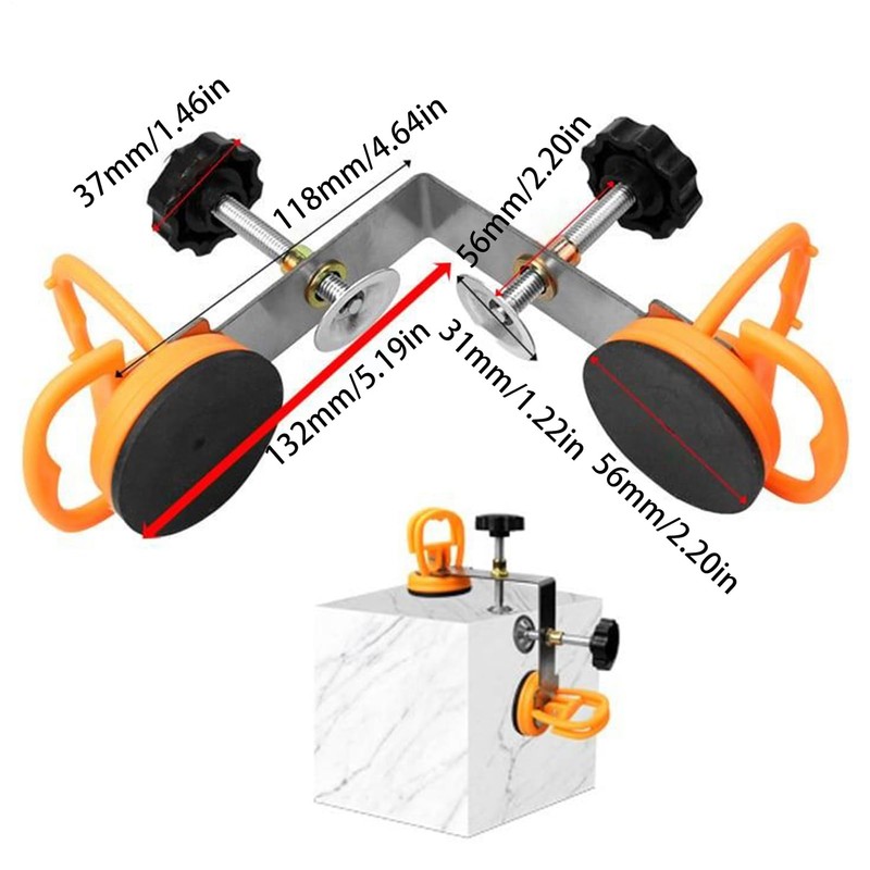 Stone Seam Setter - Right Angle Slab Installation | Precision