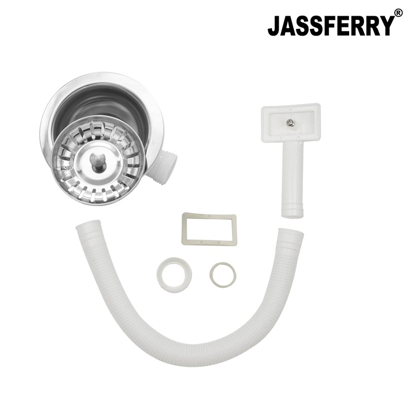JASSFERRY Single 1 Bowl Stainless Steel Kitchen Sink Waste Strainer