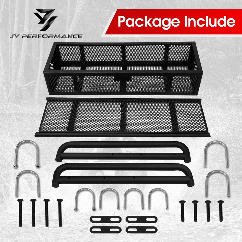 JY Performance ATV Rear Cargo Basket, Universal ATV Racks and