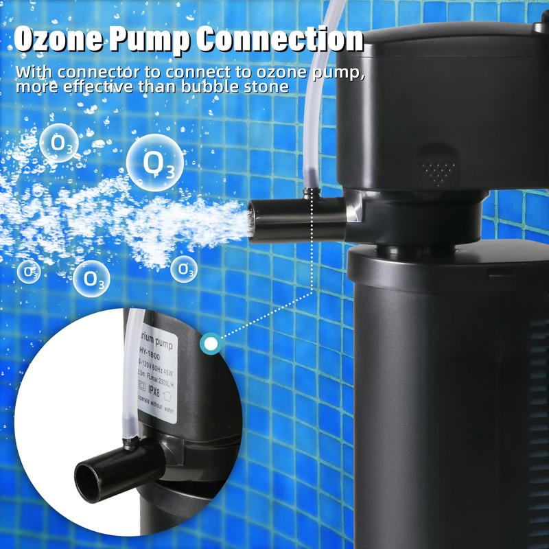 TARARIUM 600GPH Cold Plunge Filter Small Pool Filter for Up
