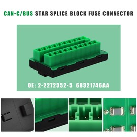 68321746AA Fuse Connector CAN Bus Star Splice Block Fit for Jeep Gladiator/Wrangler JT JL for Chrysler Pacifica/Voyager for Dodge Ram 1500/2500/3500 2017-2025, Replace# 2-2272352-5