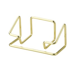 Leicraft Business Card Holder for Desk, Cute Metal Card Organizers and Office Desk Accessories for Men and Women (Golden)