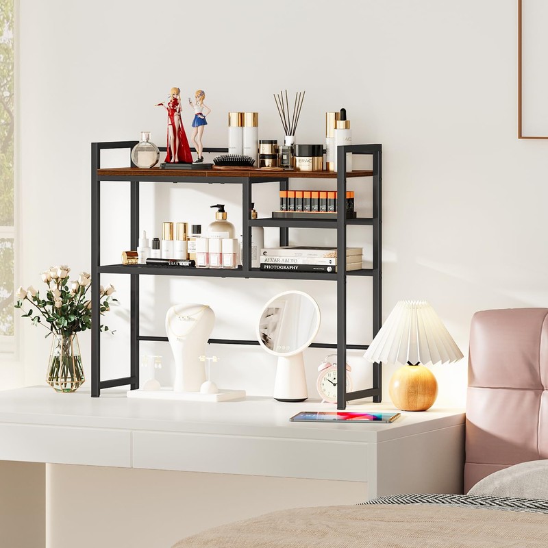 Snughome 31.9" Desk Shelf, Desktop Organizer Shelf, Desk Hutch Dorm,