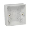 Single Wall Switch & Back Box Pattress. 1 Gang 2