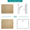 Cyanbone D Ring Picture Hangers with Screws, Small D Hooks