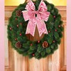 Pink Christmas Ribbon, Pink Christmas Ribbon Wired Pink Christmas Ribbon