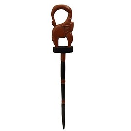 Ashanti Elephant Walking Stick - Handmade in Ghana