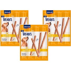 Vitakraft 12 Pack of Treaties for Dogs, Smoked Chicken Recipe, Munchable Treat Sticks