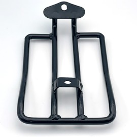 LEXOR Solo Luggage Rack Rear Carrier Short Universal Harley Sportster Compatible Black