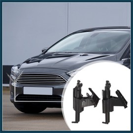 TUCKBOLD Left Right Headlight Washer Nozzle Jet Fit for Ford - 2 Pcs Black Automotive Parts