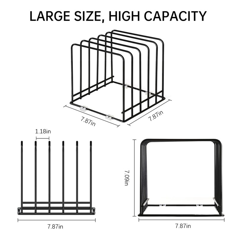 QSYZanZan Cutting Board Holder Stand(1-Pack),Cabinet cutting board organizer,Kitchen Cabinet Organizer